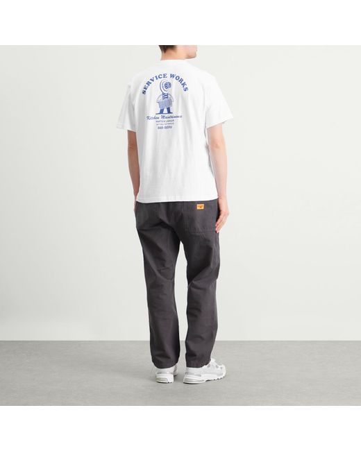 Service Works White Maintenance Tee for men