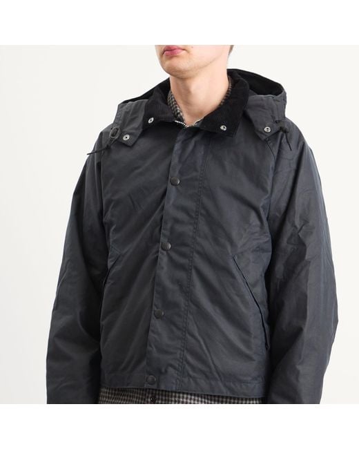 Barbour X Margaret Howell Transport Wax Jacket in Black for