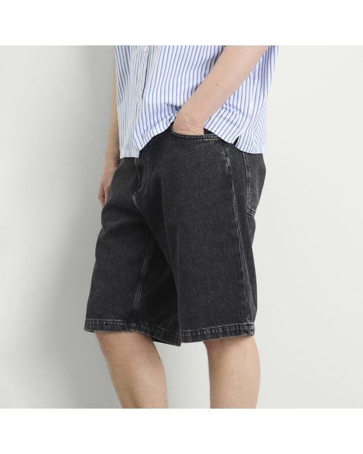 Edwin Gray Denim Worker Shorts for men