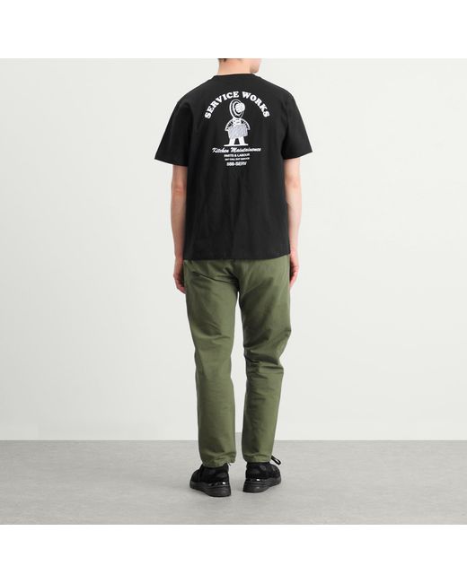 Service Works Black Maintenance Tee for men