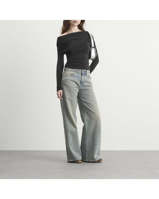DIESEL Blue 1978 D-Akemi Wide Leg Jeans