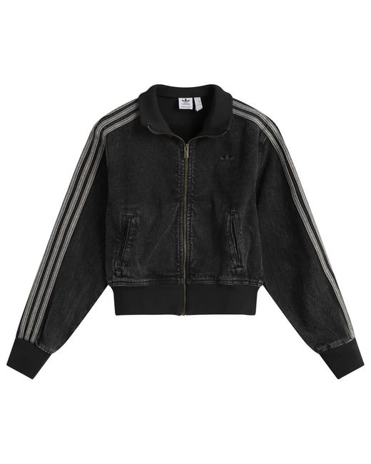 Adidas Black Adicolor Denim Track Top