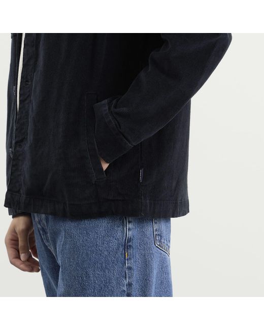 Barbour Black Cord Overshirt for men