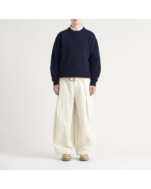 FRIZMWORKS Blue Patch Round Pullover Knit for men