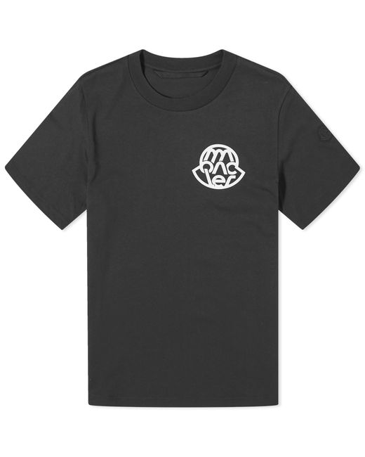 Moncler Black Text Logo T-Shirt for men