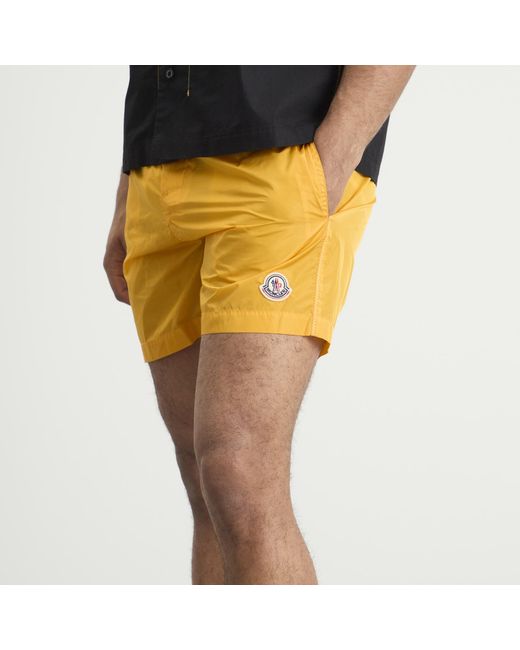 Moncler Yellow Swim Shorts for men