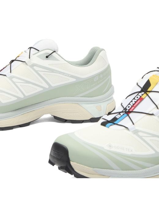 Salomon White Xt-6 Gtx Sneaker