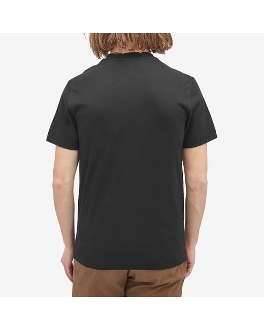 Burberry Black Check Label T-Shirt for men