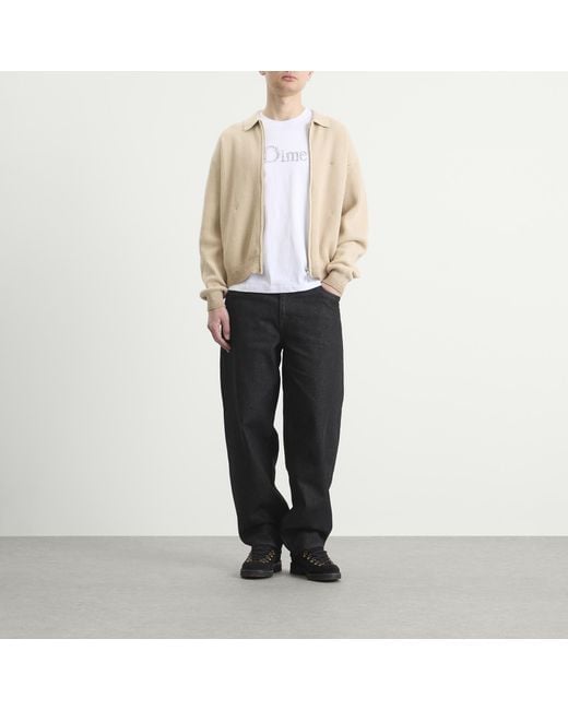 Dime Natural Double Zip Knit Cardigan for men