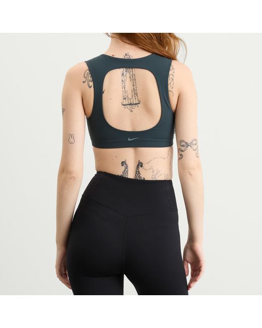 Nike Blue Zenvy Sports Bra
