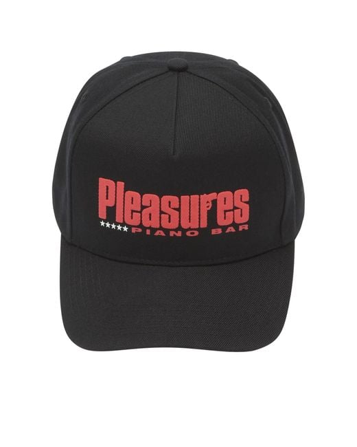 Pleasures Black Piano Bar Cap for men