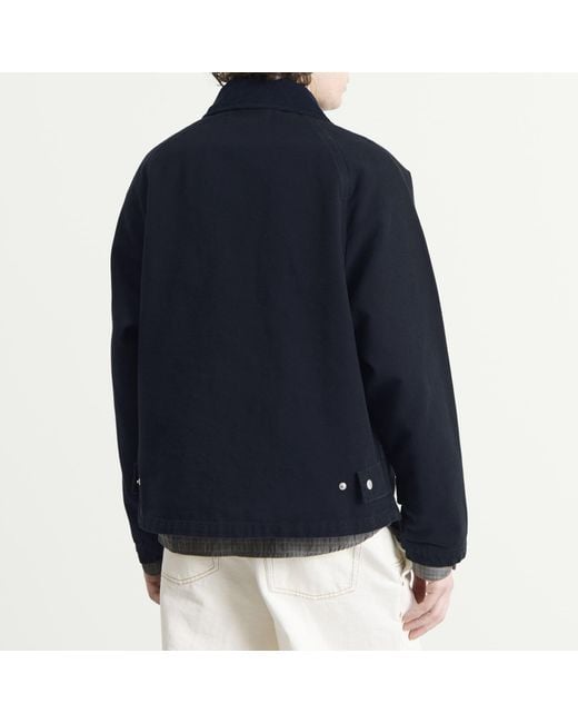 Forét Blue Cinder Clasp Canvas Jacket for men