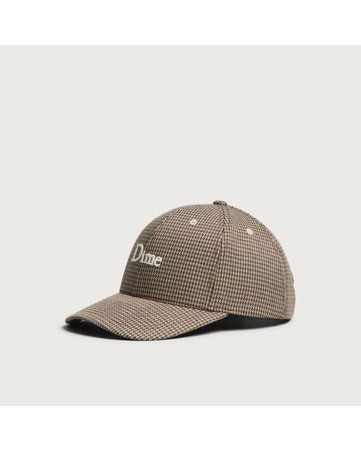 Dime Brown Classic Houndstooth Low Pro Cap for men