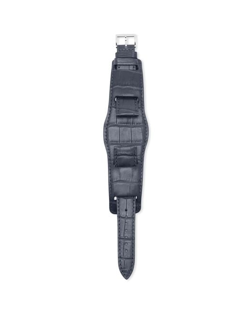 Neighborhood Blue Leather Watch Band for men