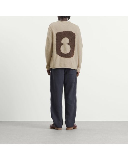 Folk Brown Slouch Crew for men