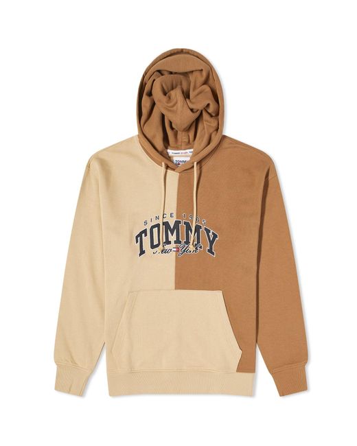 Tommy Hilfiger Natural Two Tone Popover Hoodie for men