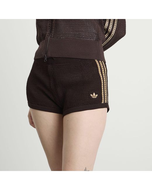 Adidas Black Crochet Shorts