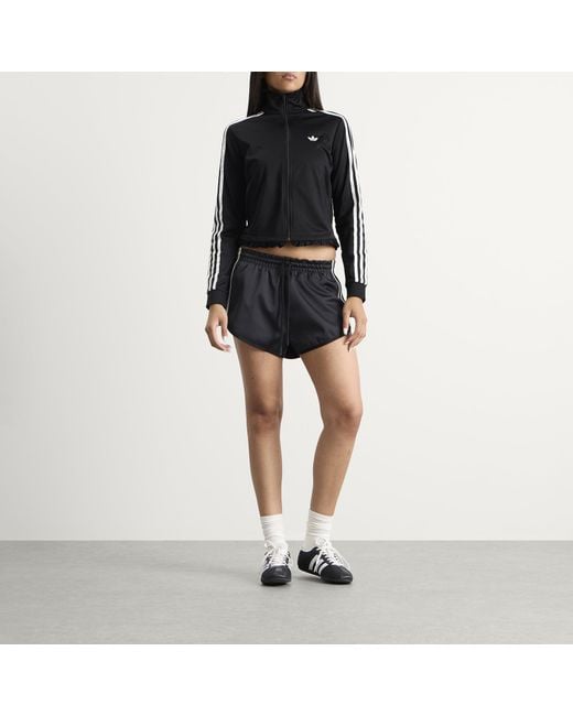 Adidas Black Pleated Firebird Track Top