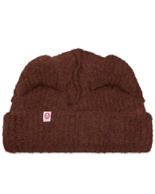 Charles Jeffrey Brown Alpaca Chunky Ears Beanie