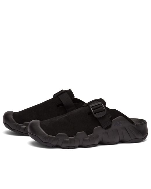 Keen Black Hyperport Leather Clog for men