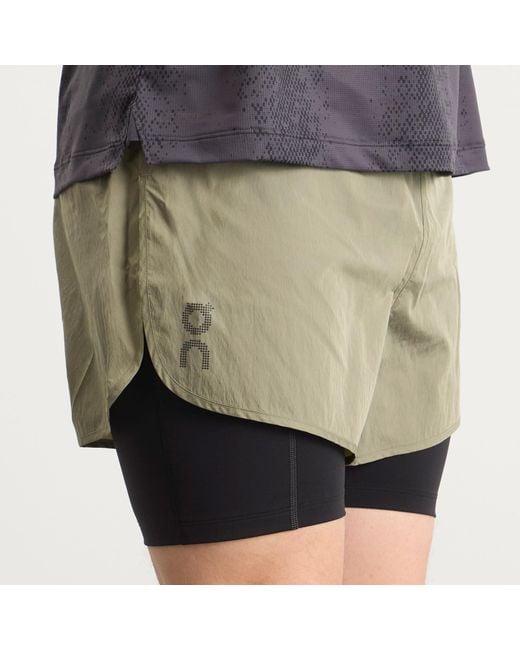 On Shoes Green Performance Volt Shorts for men