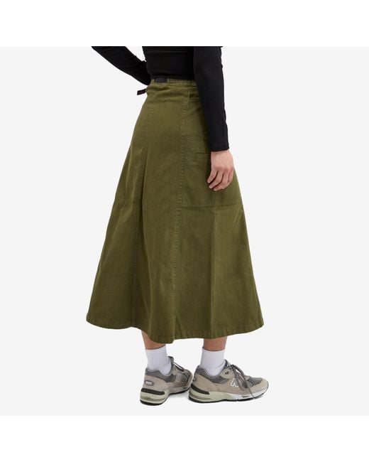 Gramicci Green Voyager Maxi Skirt