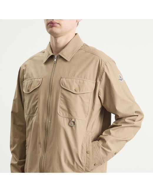 Moncler Natural Zip Up Shirt Jacket for men
