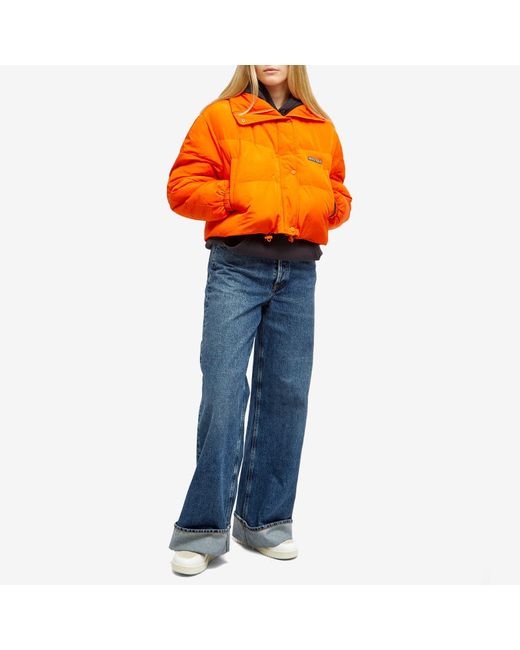 Isabel Marant Orange Telia Short Puffer Jacket