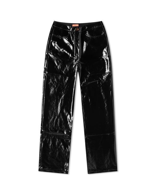 Kitri Black Janice Vinyl Trouser