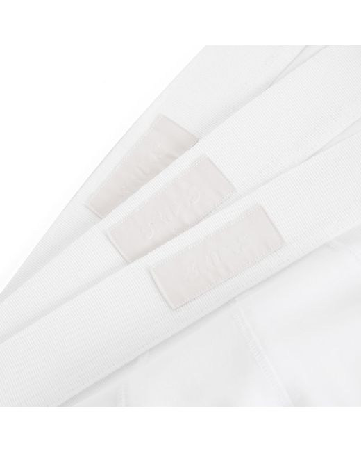 Skims White Cotton Brief for men