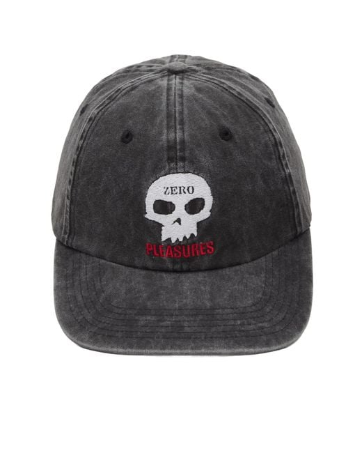 Pleasures Black X Zero Skull Dad Cap for men
