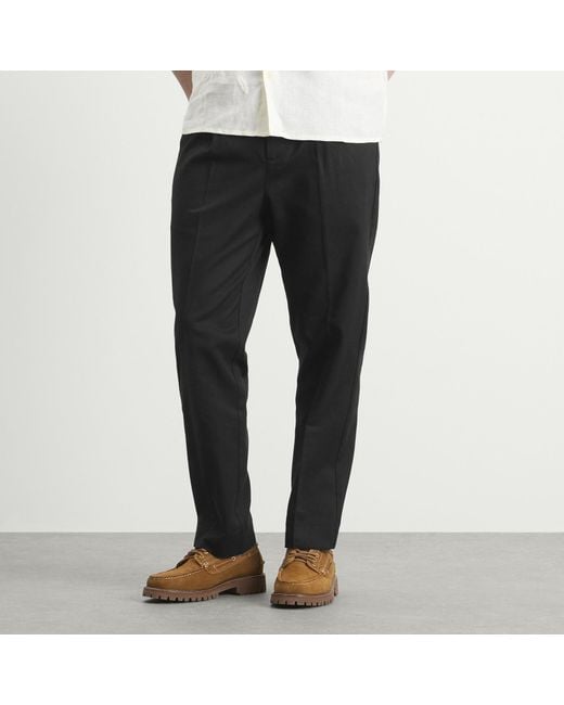 Wax London Gray Aubyn Pleated Trousers for men