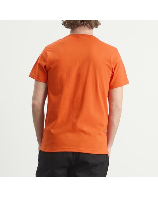 Randy's Garments Orange Inc. Logo Pocket T-Shirt for men