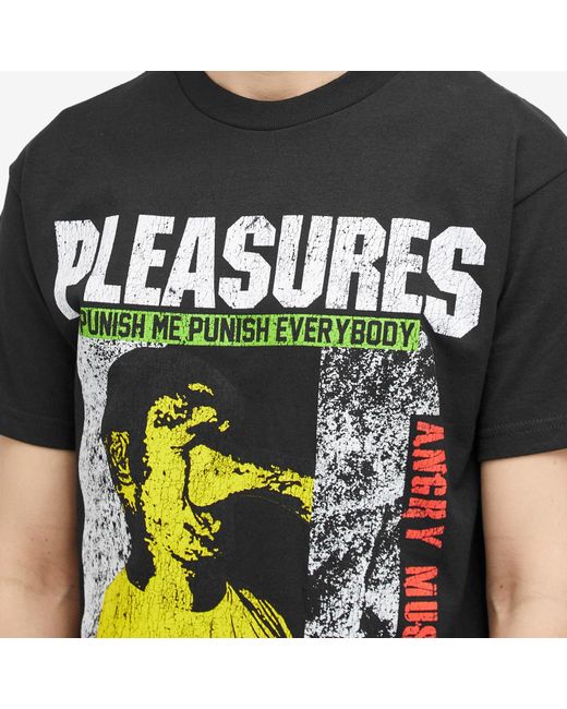Pleasures Black Punish T-Shirt for men