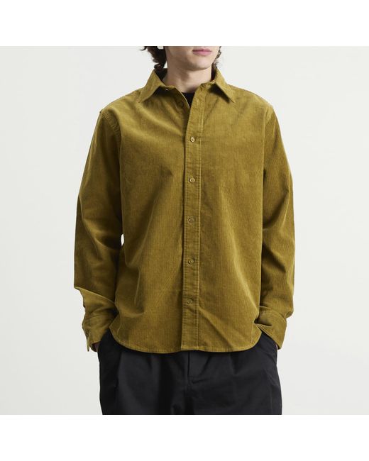 NN07 Green Colby Corduroy Overshirt for men