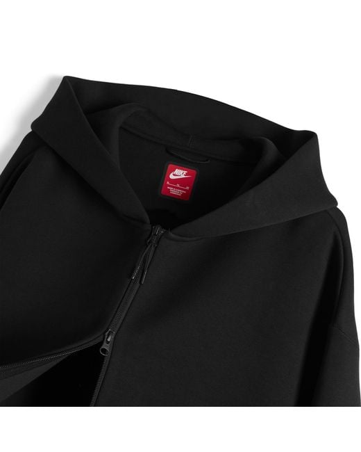 Nike Black Tech Full Zip Fleece Hoodie for men
