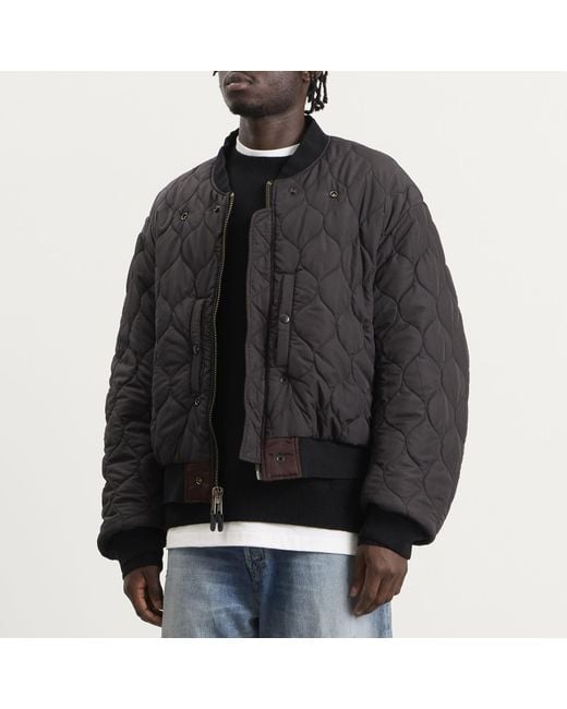Maison Margiela Black Reversible Bomber Jacket for men