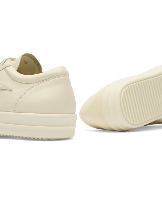 Rick Owens Natural Leather Vintage Sneaks for men
