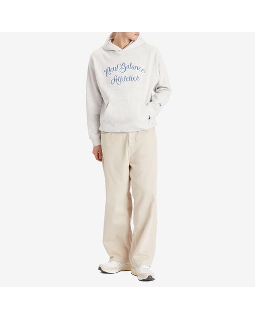 New Balance White Athletics Relaxed League Hoodie