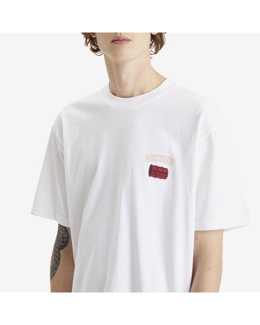 Dickies White Service Crew T-Shirt for men