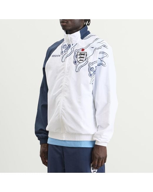 ICECREAM Blue Running Dog Panelled Football Track Top for men
