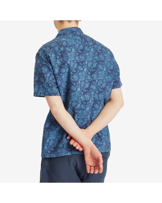 Kestin Blue Crammond Marble Print Shirt for men