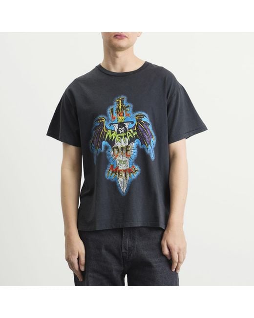 GALLERY DEPT. Gray Live For Metal T-Shirt for men