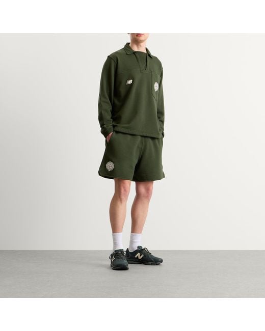 Stone Island Green X New Balance Polo for men