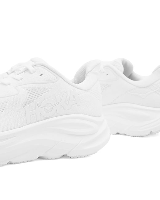 Hoka One One White W Clifton 10 Sneaker