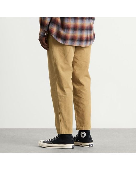 FRIZMWORKS Natural Og Haworth One Tuck Trousers for men
