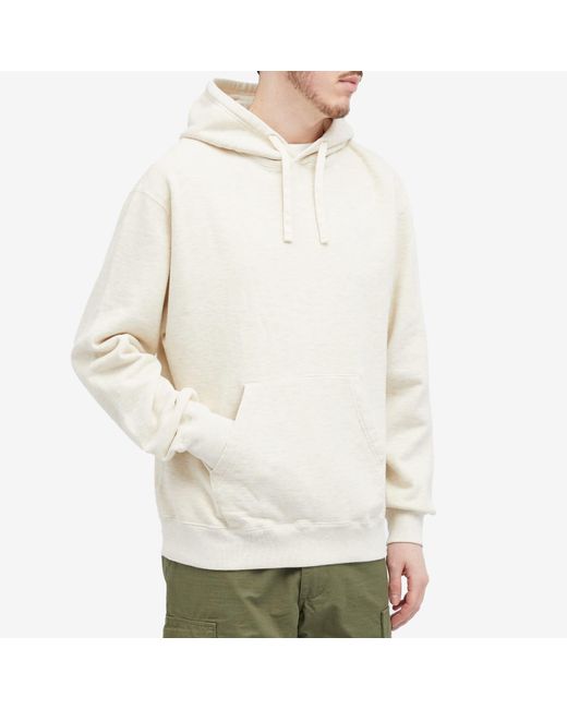 Beams Plus White Pullover Hoodie for men