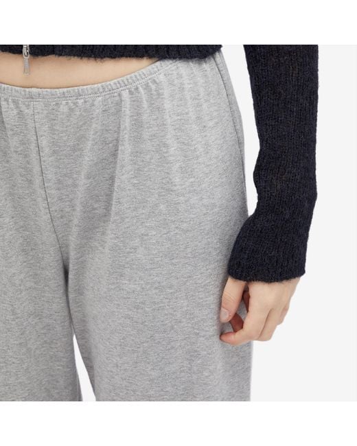 DONNI. Gray Baby Rib Scallop Pant