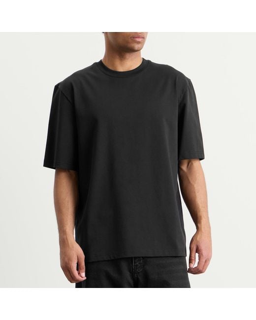 Studio Nicholson Black Lay Boxy Fit T-Shirt for men