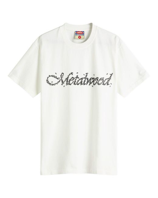 METALWOOD STUDIO White Flies T-Shirt for men